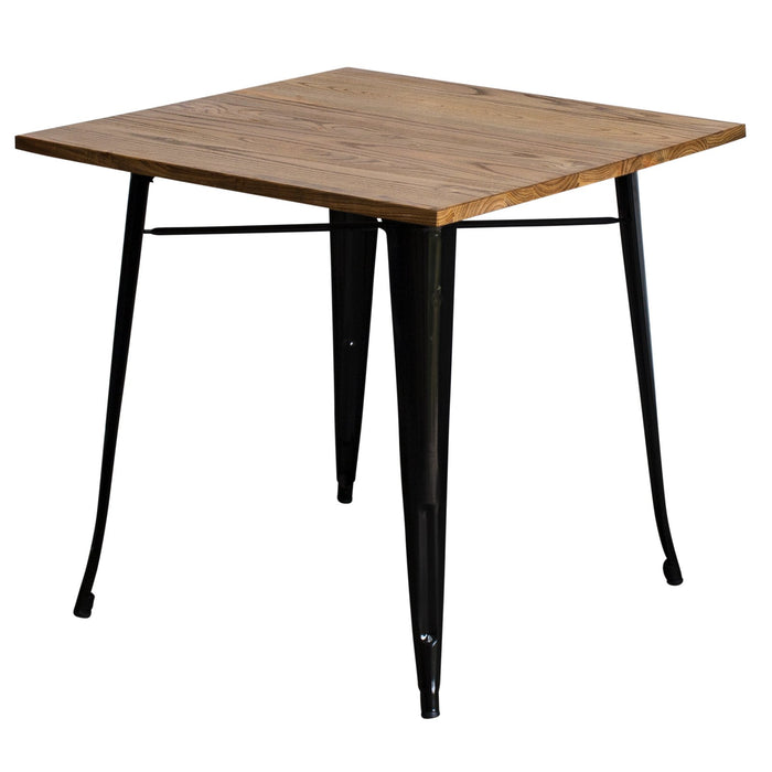 3PC Enna Table & Castel Stool Set - Black