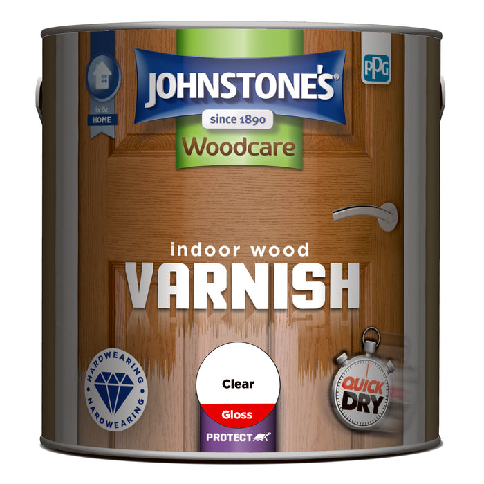 Johnstone's  Indoor Varnish  Gloss Clear 2.5L