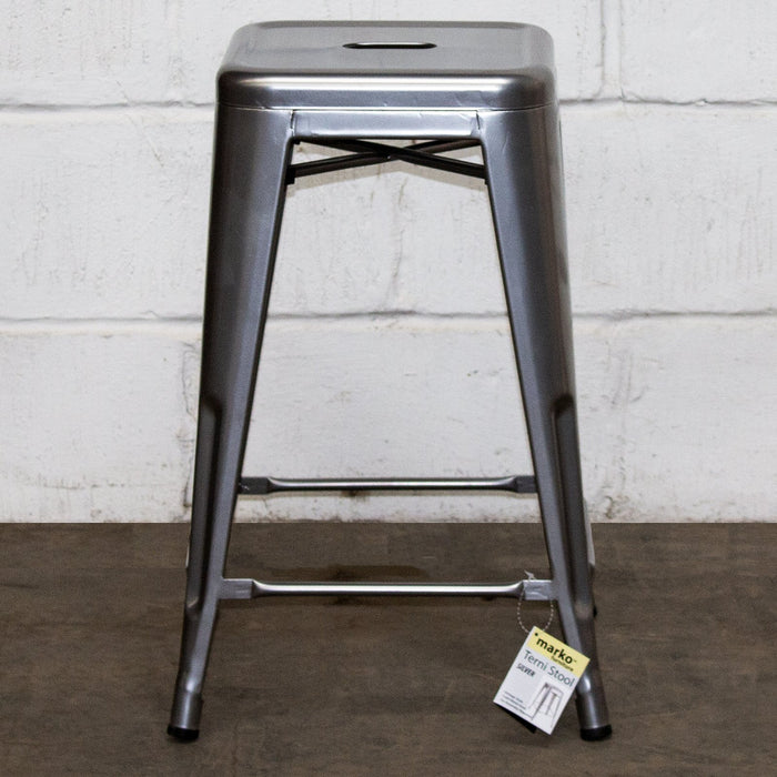 Terni Bar Stool - Silver