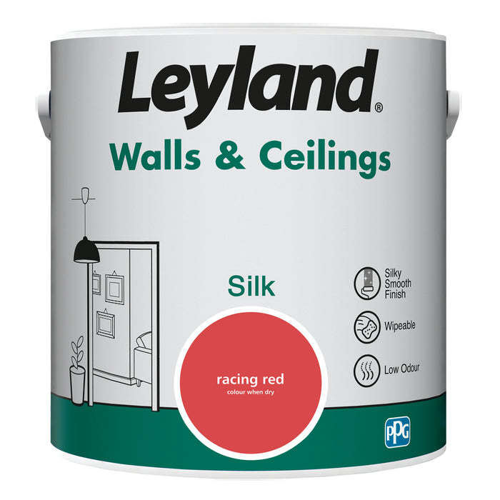 Leyland  Walls & Ceilings Silk Racing Red 2.5L
