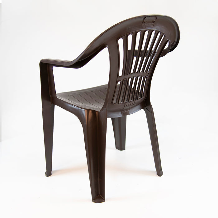 Cem Plastic Garden Chair - Brown