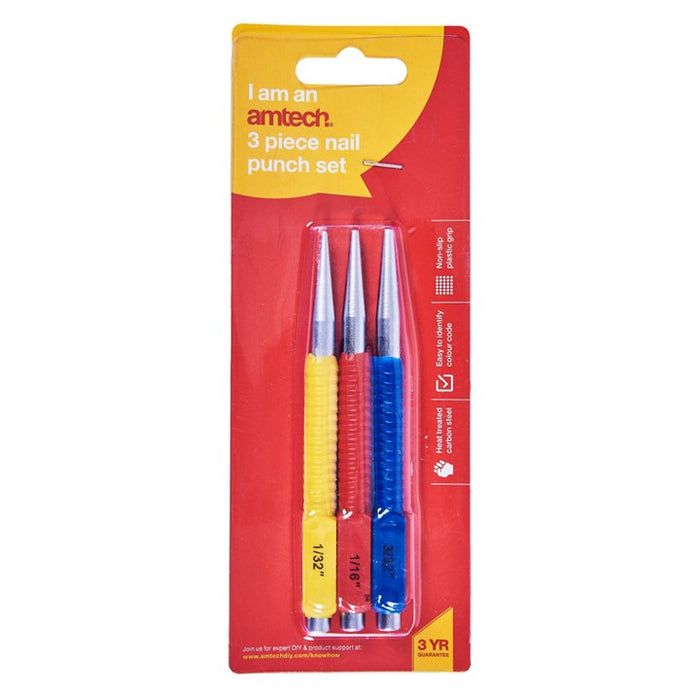 Colour Coded Nail Punch Set