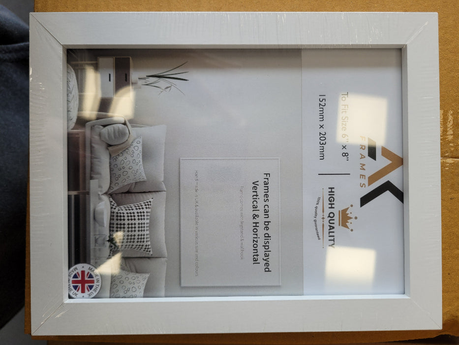 NDL 8x6 White Photo Frame