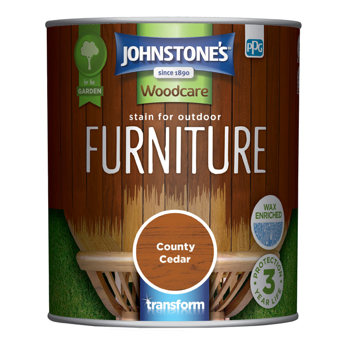 Johnstone's Outdoor Furniture Stain Country Cedar 750ml — JMart Warehouse