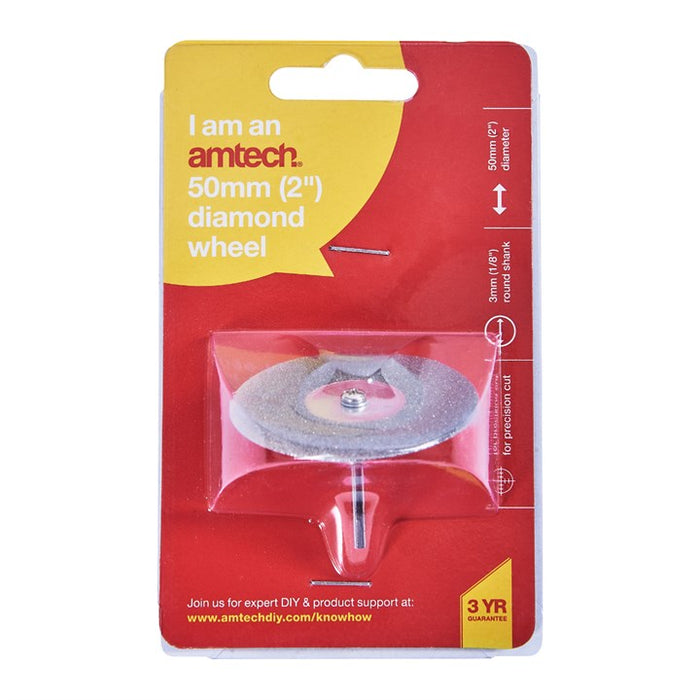 Diamond Wheel With Mandrel  2"