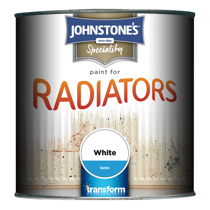 Johnstone's Satin Radiators Brilliant White 250ml