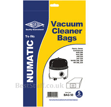 Henry Numatic Compatible NVM-1CH Dust Bag 5pc