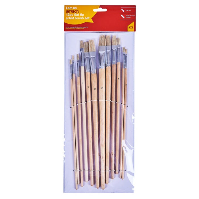 Art Brush Set Flat Tips