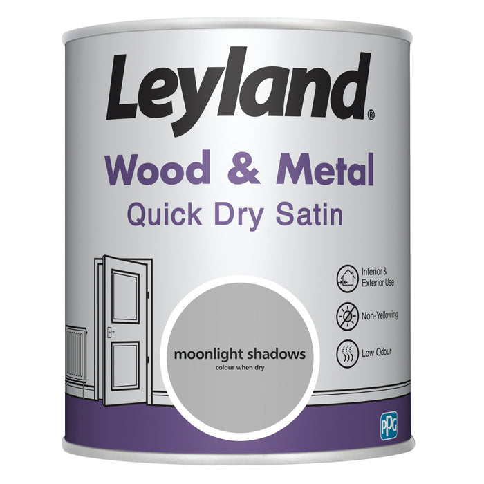 Leyland  Wood & Metal Quick Dry Satin Moonlight Shadow  750ml