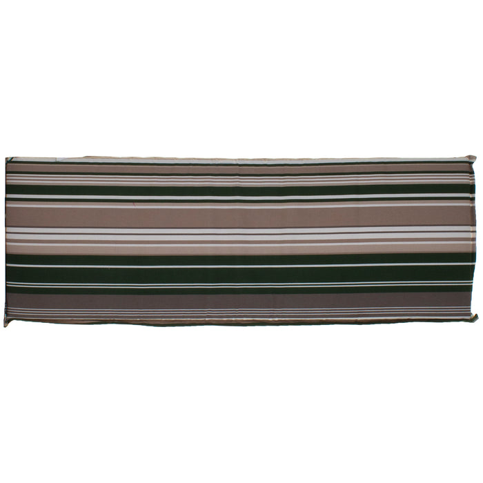 3 Seater Bench Cushion - Green Stripes