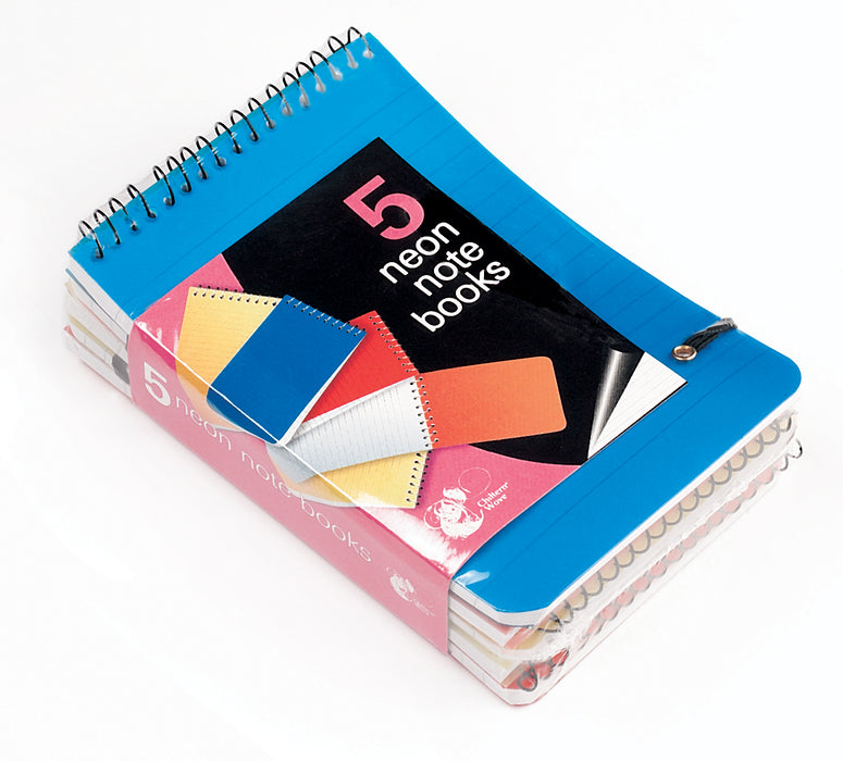Notebooks Neon Medium 5pk