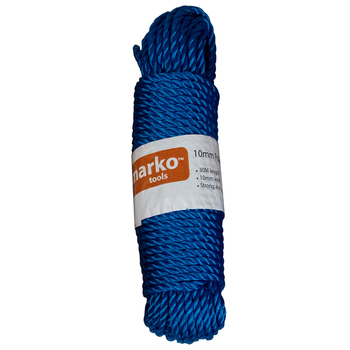 10mm Polyethylene Blue Rope 30m