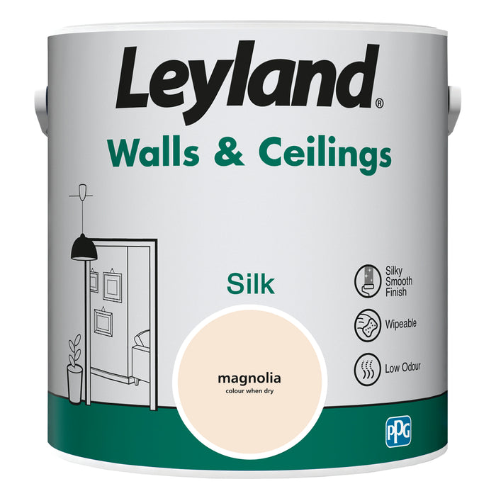 Leyland Walls & Ceilings Silk Magnolia 2.5L