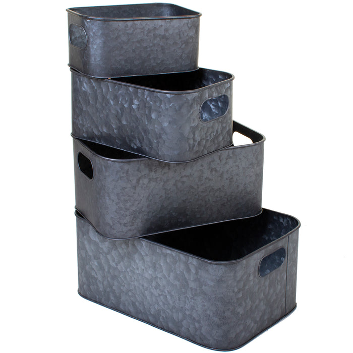 Metal Tray Planters