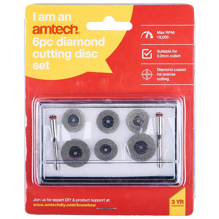 Diamond Cutting Disc Set 6pc go