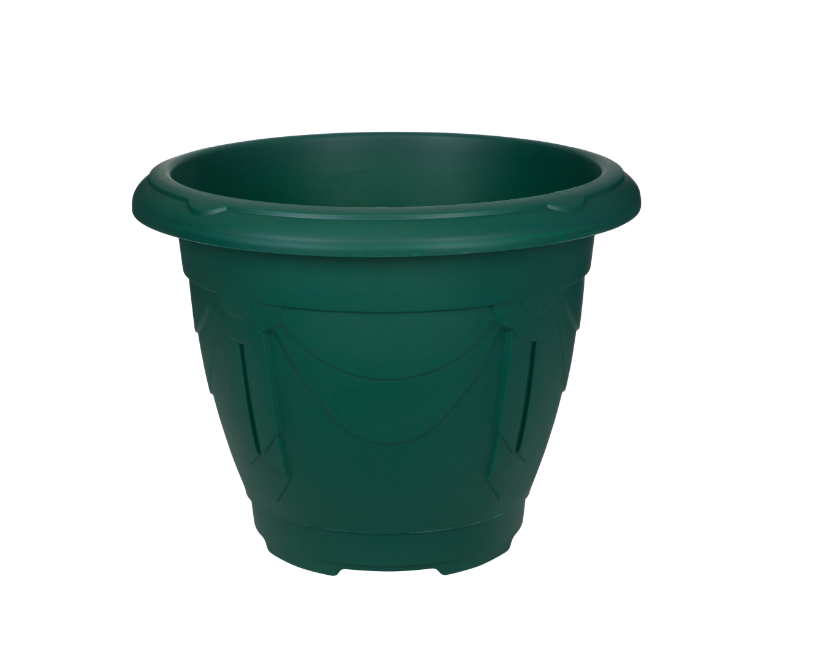 Round Venetian Planter Green