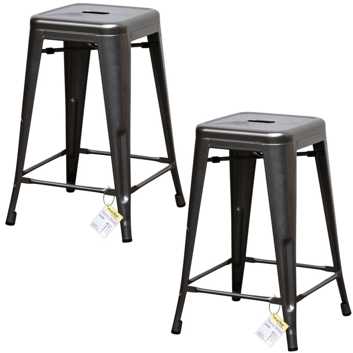 Terni Bar Stool - Silver