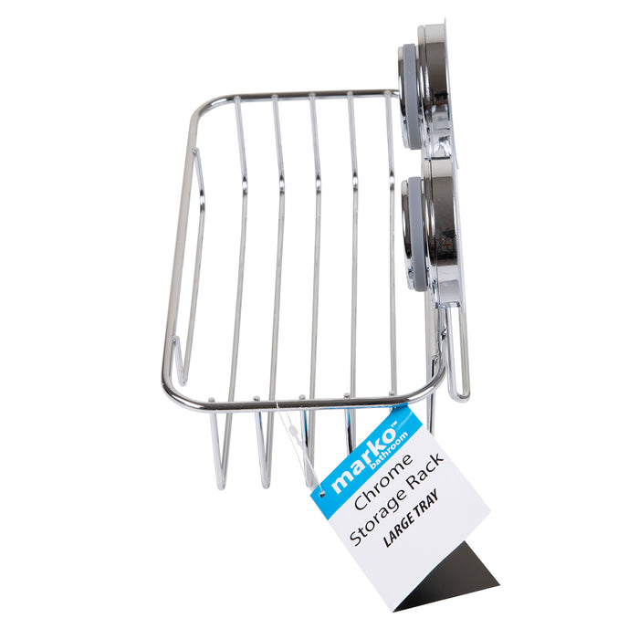 Chrome Storage Rack - Large Tray
