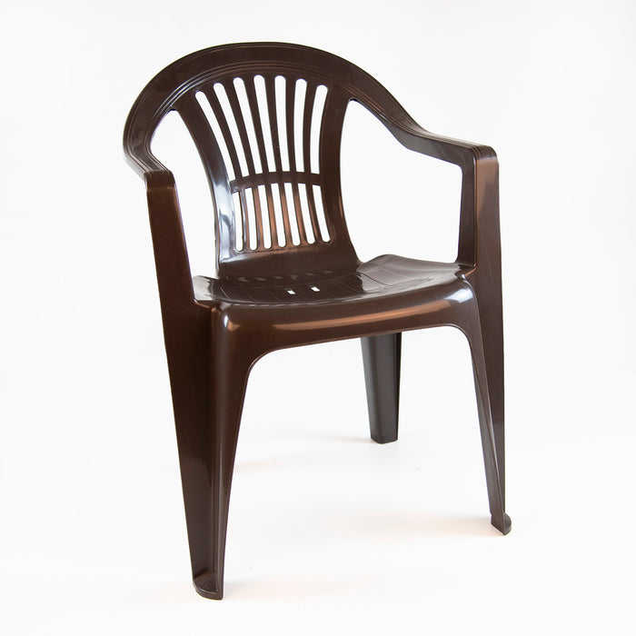 Cem Plastic Garden Chair - Brown
