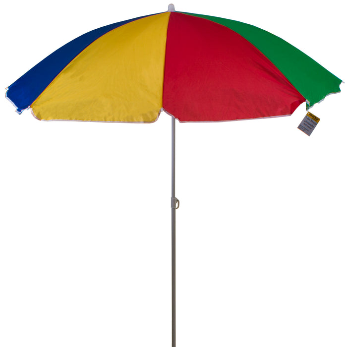 1.6M Multi Coloured Beach Umbrella