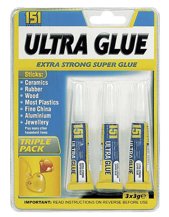 Ultra Glue 3pk 3g