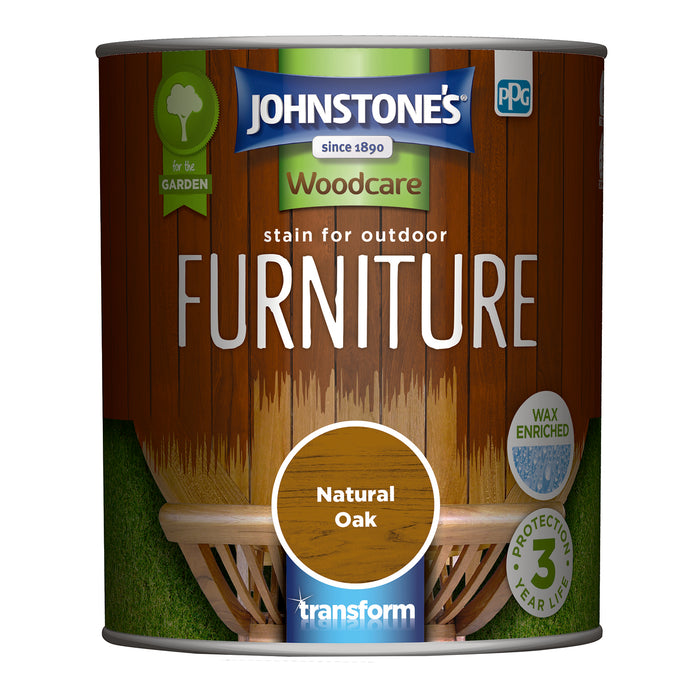 Johnstone's Outdoor Furniture Stain - Natural Oak 750ml