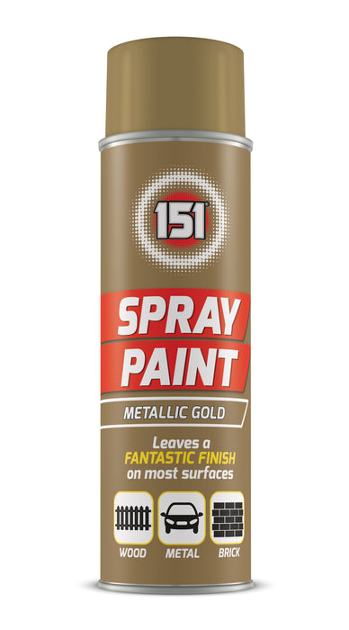 Spray Paint Metallic Gold 250ml
