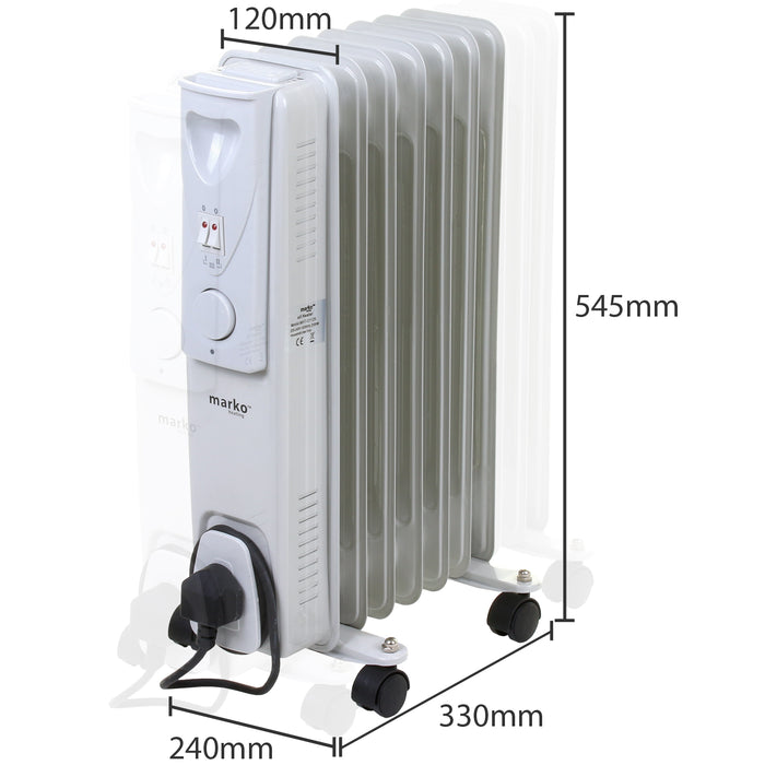 7 Fin Oil Heater - 1500W