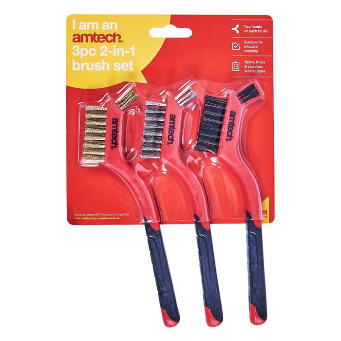 Brush Set 3pc 2-In-1