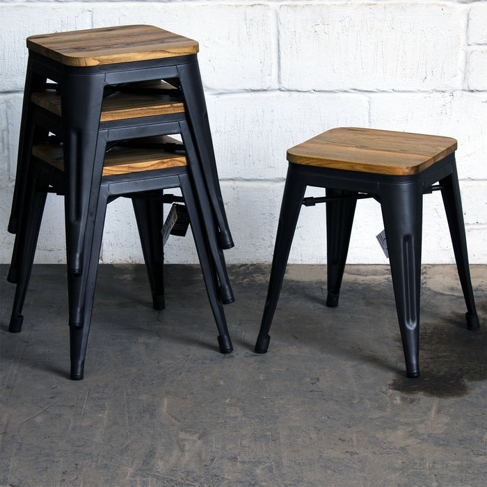 Rho Bar Stool - Onyx Matt Black