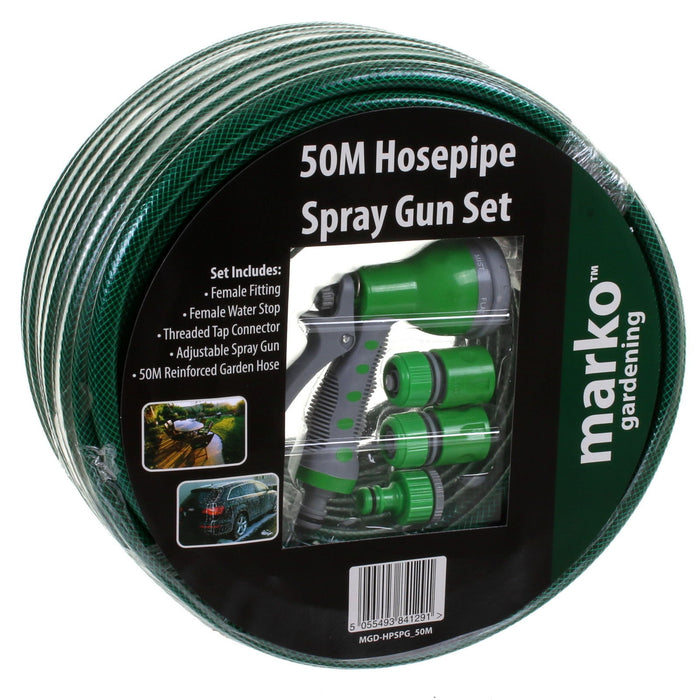 50M Hose Pipe Spray Gun Set