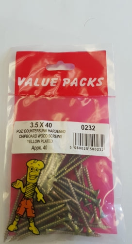 Chipboard Screws 3.5 X 40