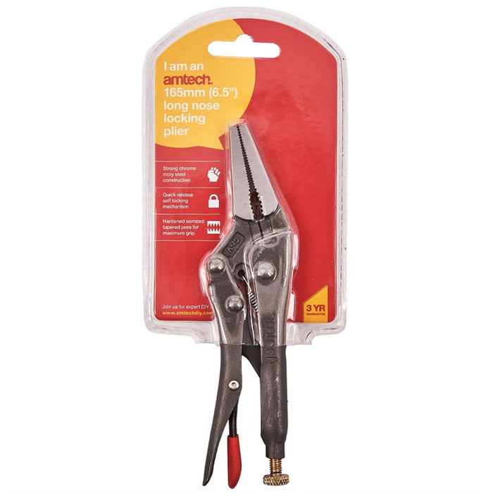 Long Nose Locking Pliers 6.5"