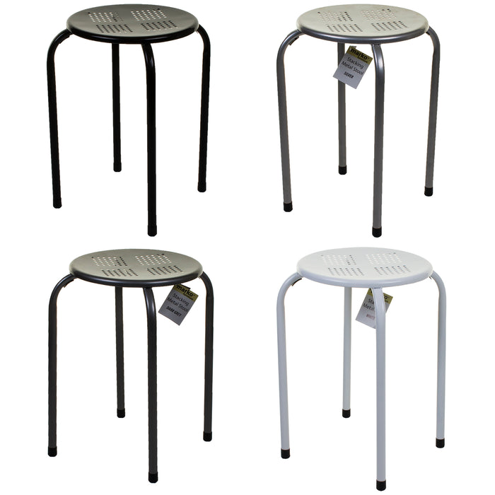Nested Metal Stools Stacking Metal Stools — JMart Warehouse