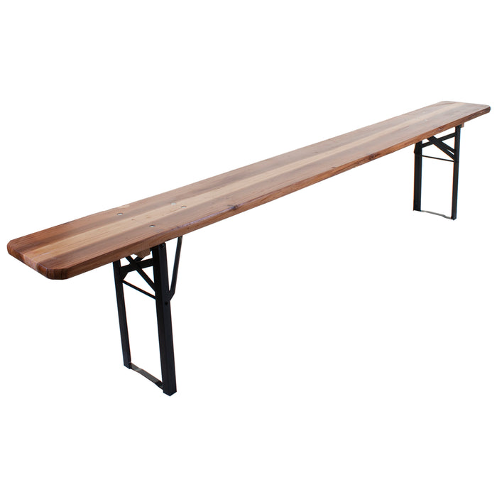 Set of 2 Folding Wooden Benches