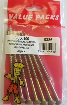 Chipboard Screws 6.0 X 100