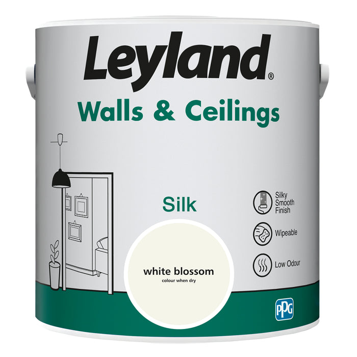 Leyland  Walls & Ceilings Silk White Blossom 2.5L