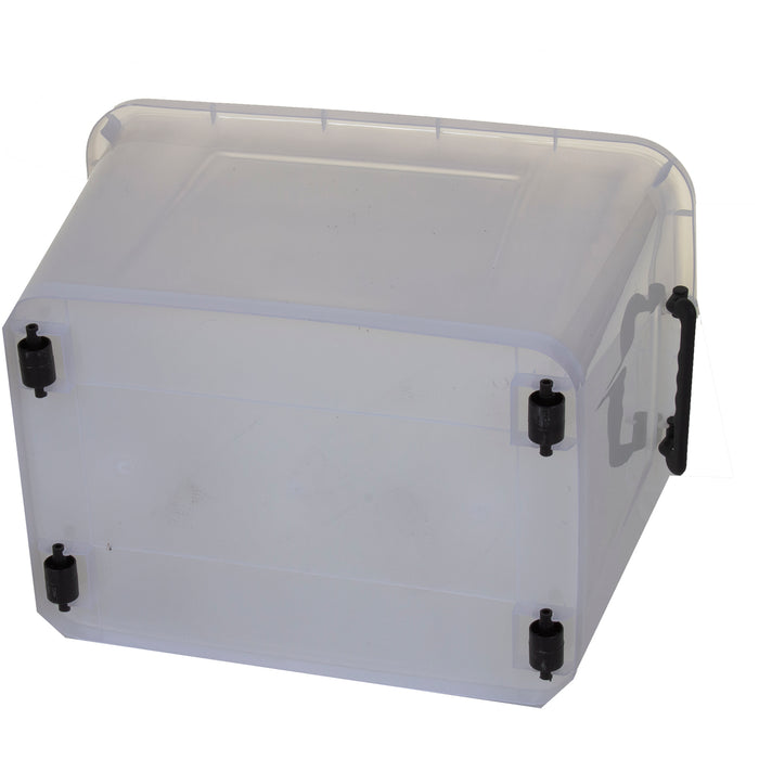 55L Plastic Storage Box - Black