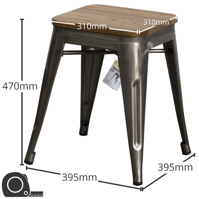 Rho Bar Stool - Steel