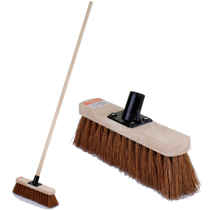 11" Soft Coco Broom with Handle
