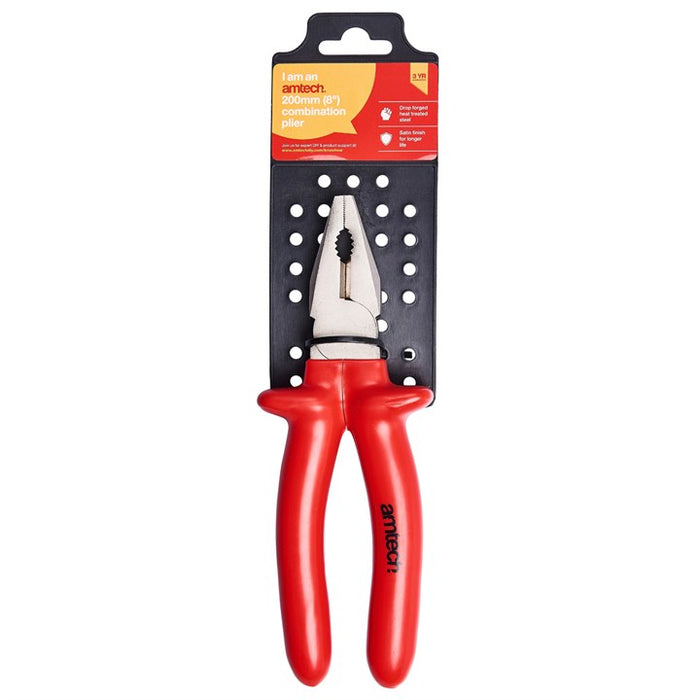 Combination Plier Slip Guard Handle 8"