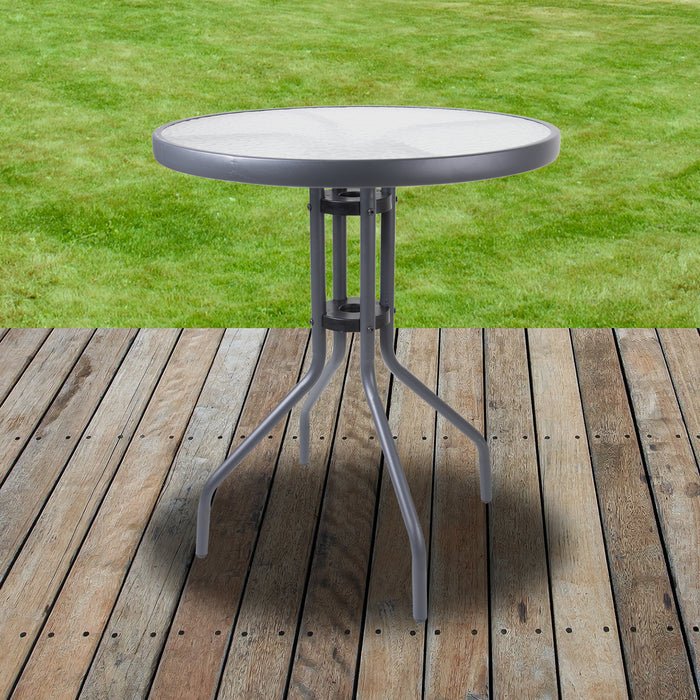 Anthracite Grey Round Bistro Table