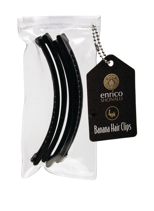 Banana Hair Clips 4pk