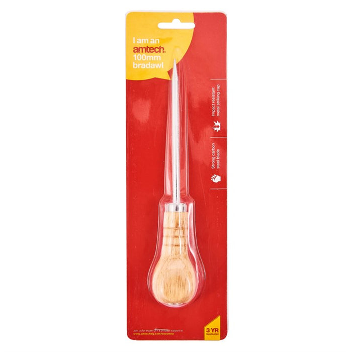 Bradawl Wooden Handle 4"