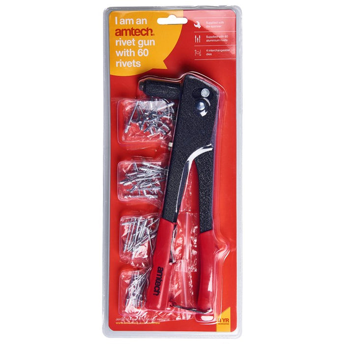 Rivet Gun & 60 Rivets