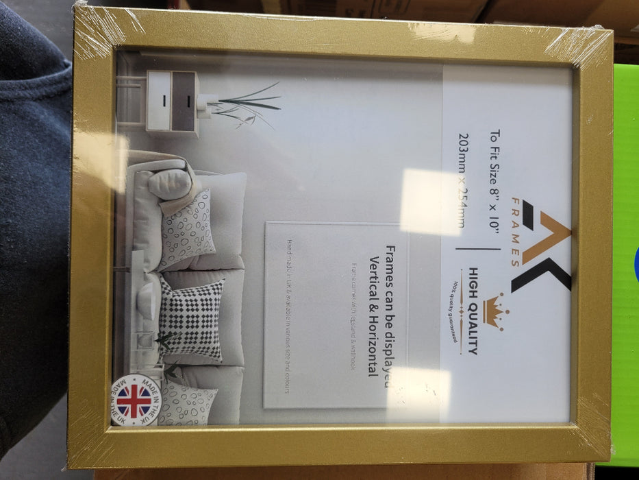 NDL 10x8 Gold Photo Frame
