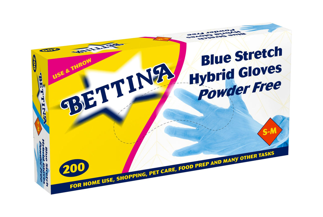 Blue Stretch Hybrid Gloves L to XL