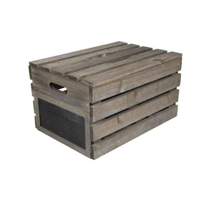 Coffee Brown Vintage Wooden Crates with Lid
