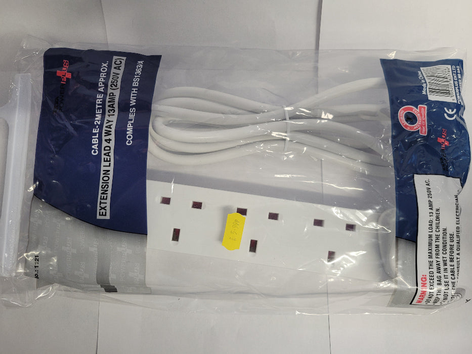 4 Way Extension Lead 2M