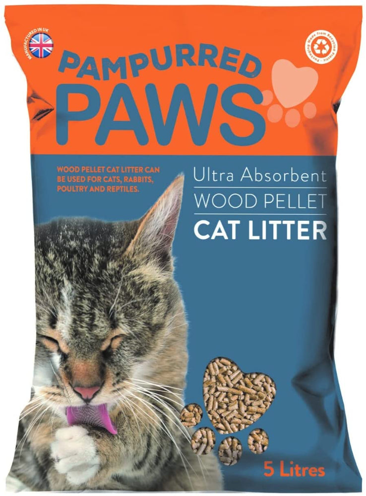 Wood chip hot sale cat litter